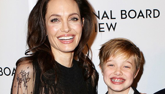 Shiloh Jolie-Pitt with mom Angelina Jolie