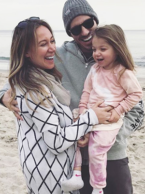 Haylie Duff with her husband Matt Rosenberg and daughter Ryan