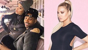 Jordan Craig with Tristan Thompson and Khloe Kardashian