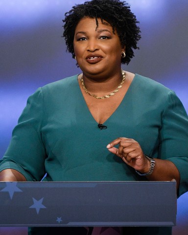 Georgia Democratic gubernatorial candidate Stacey Abrams participates in a debate against Stacey Evans, in Atlanta
Gubernatorial Debates Georgia, Atlanta, USA - 20 May 2018