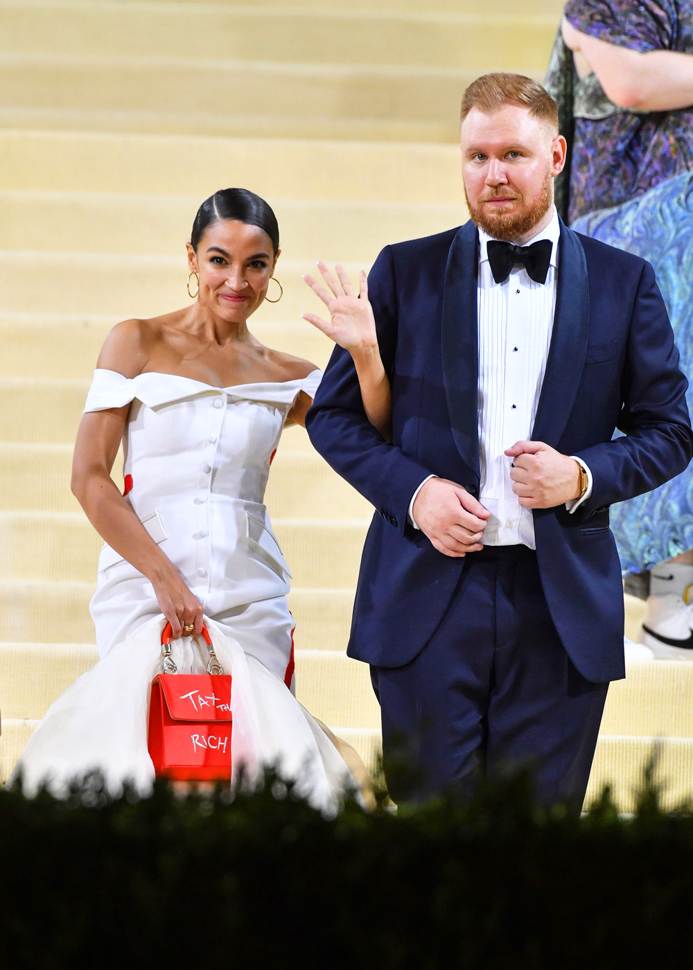 Benjamin Bronfman, Aurora James, Alexandria Ocasio-Cortez and Riley Roberts
Costume Institute Benefit celebrating the opening of In America: A Lexicon of Fashion, The Metropolitan Museum of Art, New York, USA - 13 Sep 2021