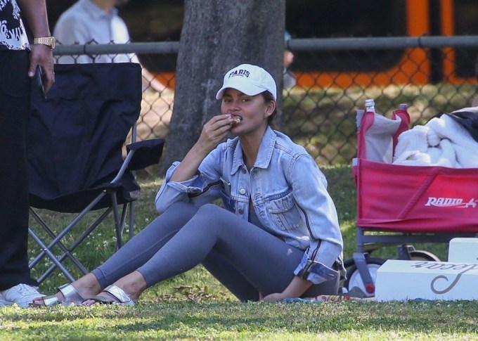 Chrissy Teigen In The Park