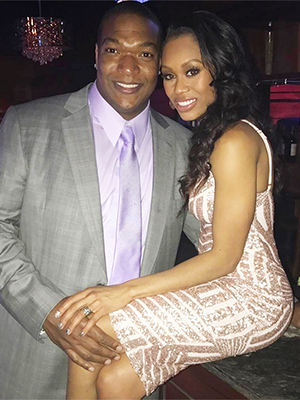 Monique Samuels from The Real Housewives of Potomac with her husband Chris Samuels