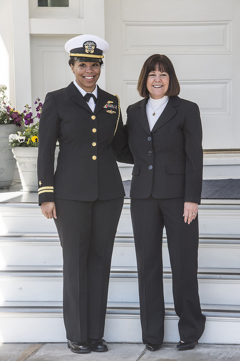 U.S. 2nd Lady Karen Pence welcomes servicewomen of all five branches of the military, Naval Observatory, Washington DC, USA - 23 Mar 2017