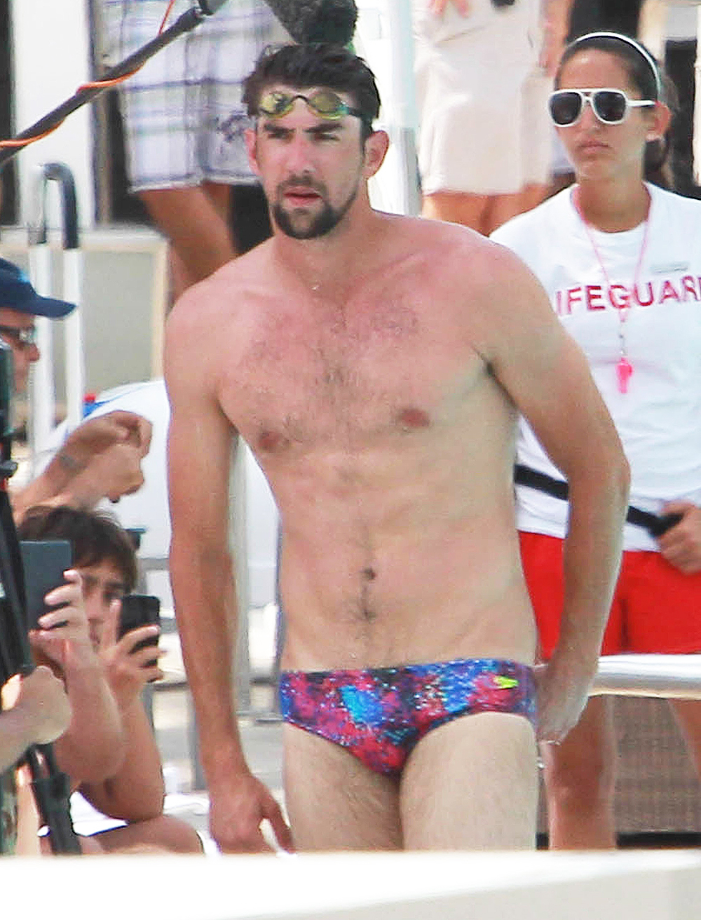 Olympic Gold Medalist Michael Phelps Swims With A Camera Crew In Miami