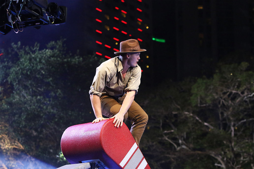 AMERICAN NINJA WARRIOR-- "Miami Qualifier" -- Pictured: Zach Thomas -- (Photo by: John Parra/NBC)