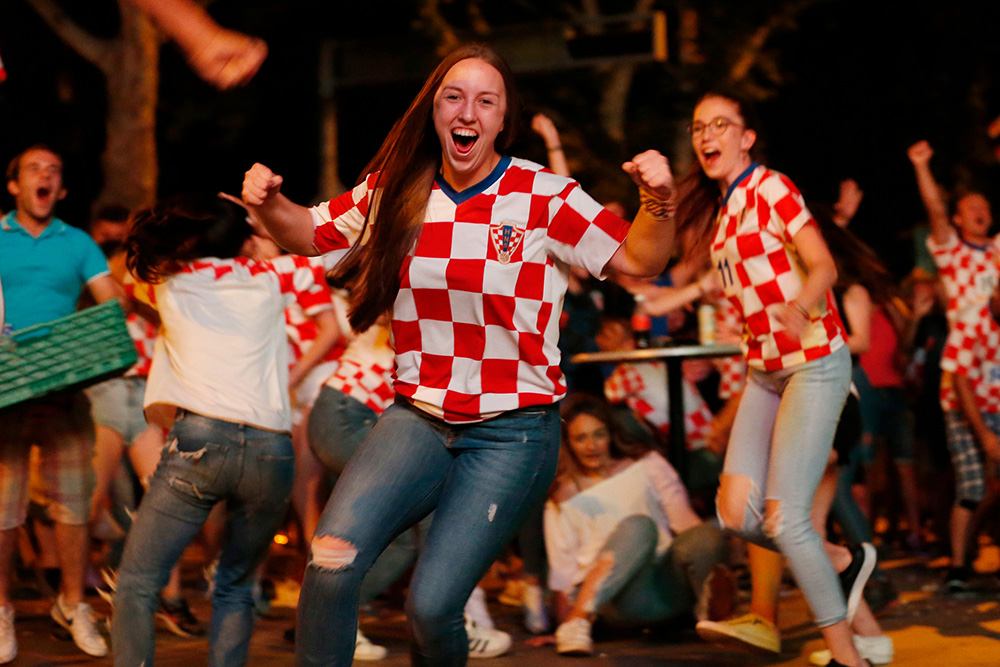 Bosnia World Cup Reax, Sarajevo, Bosnia-herzegovina - 07 Jul 2018