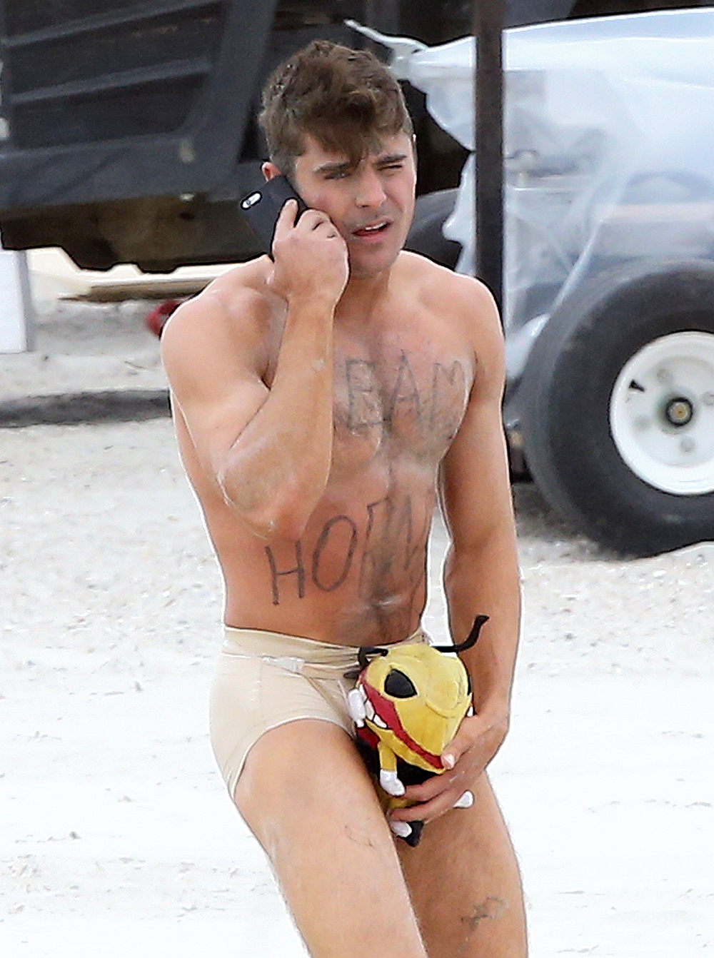 Zac Efron Seen In His Underwear Filming Scenes For Bad Grandpa In Georgia