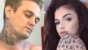 Aaron Carter Celina Powell