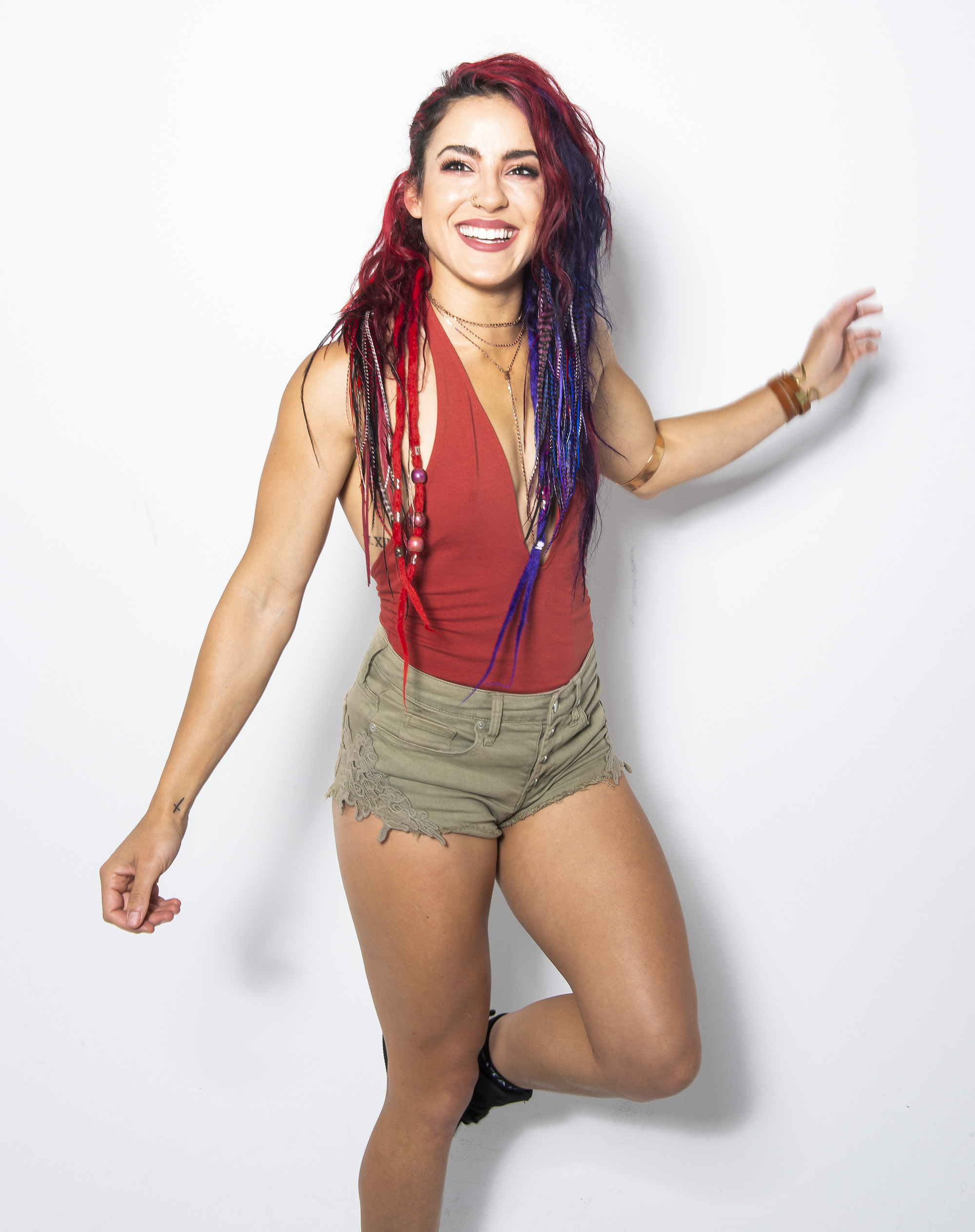 Cara Maria stops by the HollywoodLife studios for an exclusive photo shoot before 'The Challenge: Final Reckoning' premiere