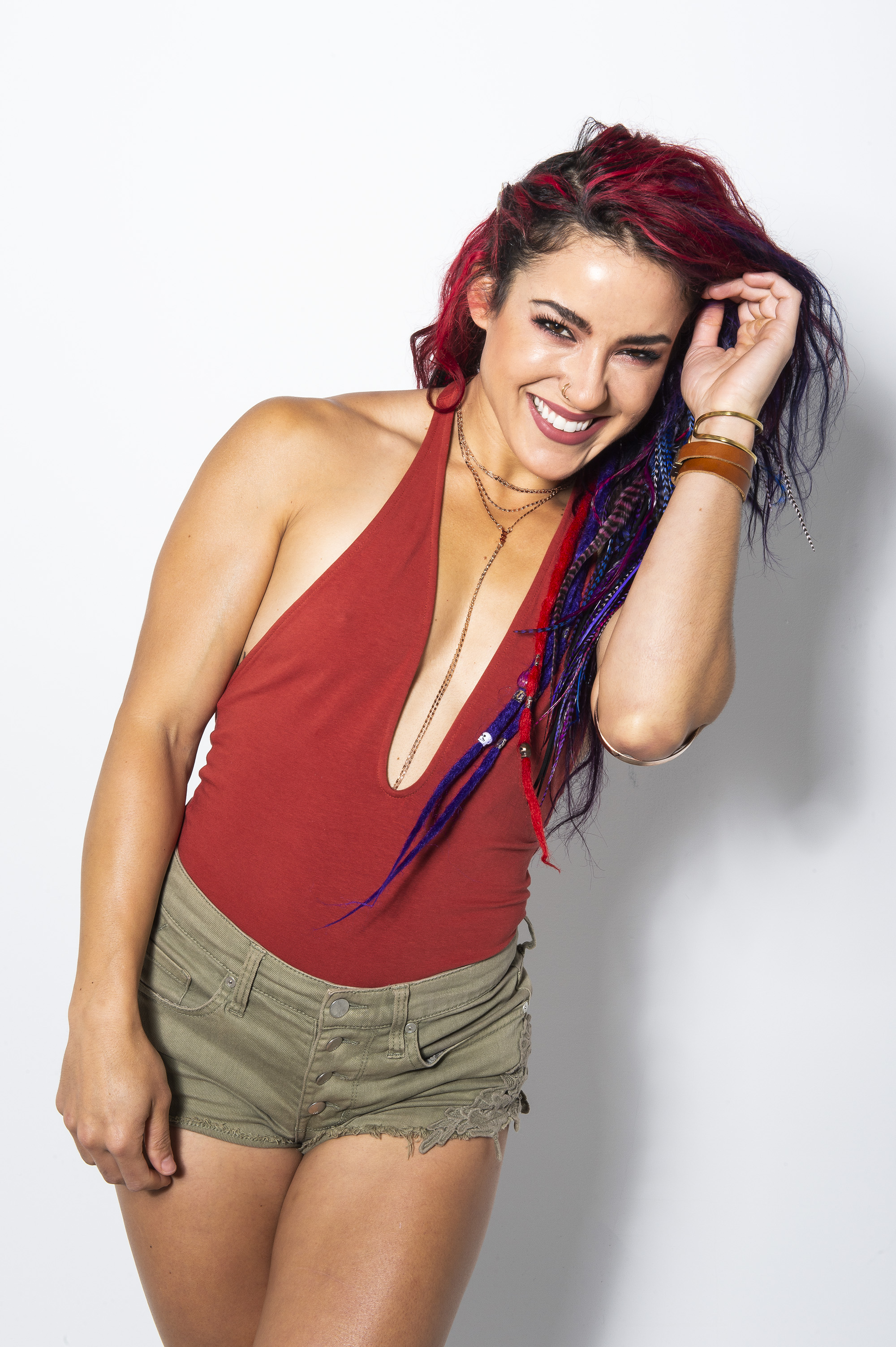 Cara Maria stops by the HollywoodLife studios for an exclusive photo shoot before 'The Challenge: Final Reckoning' premiere