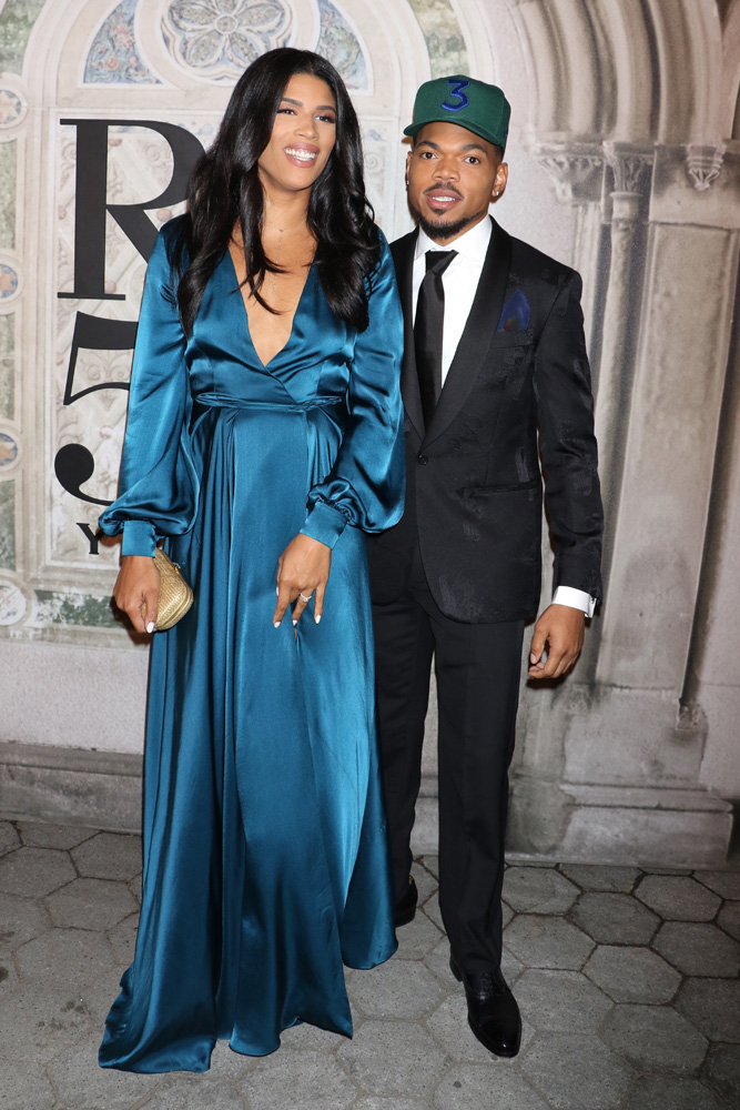 Kirsten Corley and Chance The Rapper
Ralph Lauren show, Arrivals, Spring Summer 2019, New York Fashion Week, USA - 07 Sep 2018