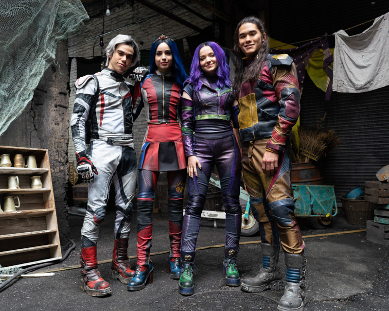 DESCENDANTS 3 - In this highly anticipated trequel about the sons and daughters of Disney's most infamous villains, Mal and the villain kids (VKs) must save Auradon from an evil threat. "Descendants 3" will debut summer 2019 on Disney Channel. (Disney Channel/David Bukach)
CAMERON BOYCE, SOFIA CARSON, DOVE CAMERON, BOOBOO STEWART