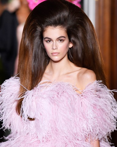 Kaia Gerber on the catwalk
Valentino show, Runway, Fall Winter 2018, Haute Couture Fashion Week, Paris, France - 04 Jul 2018