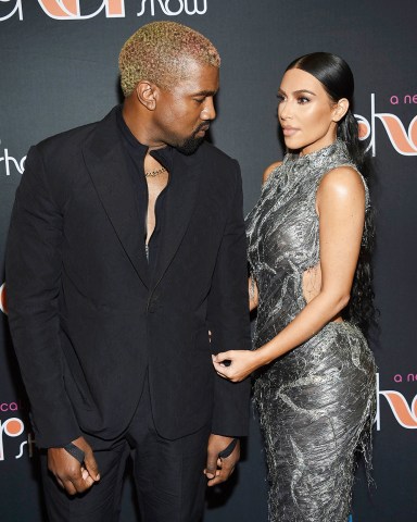 Kanye West, Kim Kardashian West. Kanye West and Kim Kardashian West attend "The Cher Show" Broadway musical opening night at the Neil Simon Theatre, in New York
"The Cher Show" Broadway Opening Night, New York, USA - 03 Dec 2018