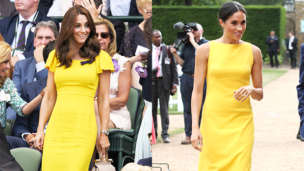 kate middleton meghan markle yellow dress