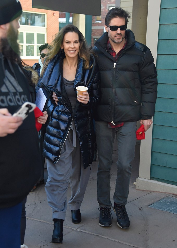 Hilary Swank & Philip Schneider at Sundance