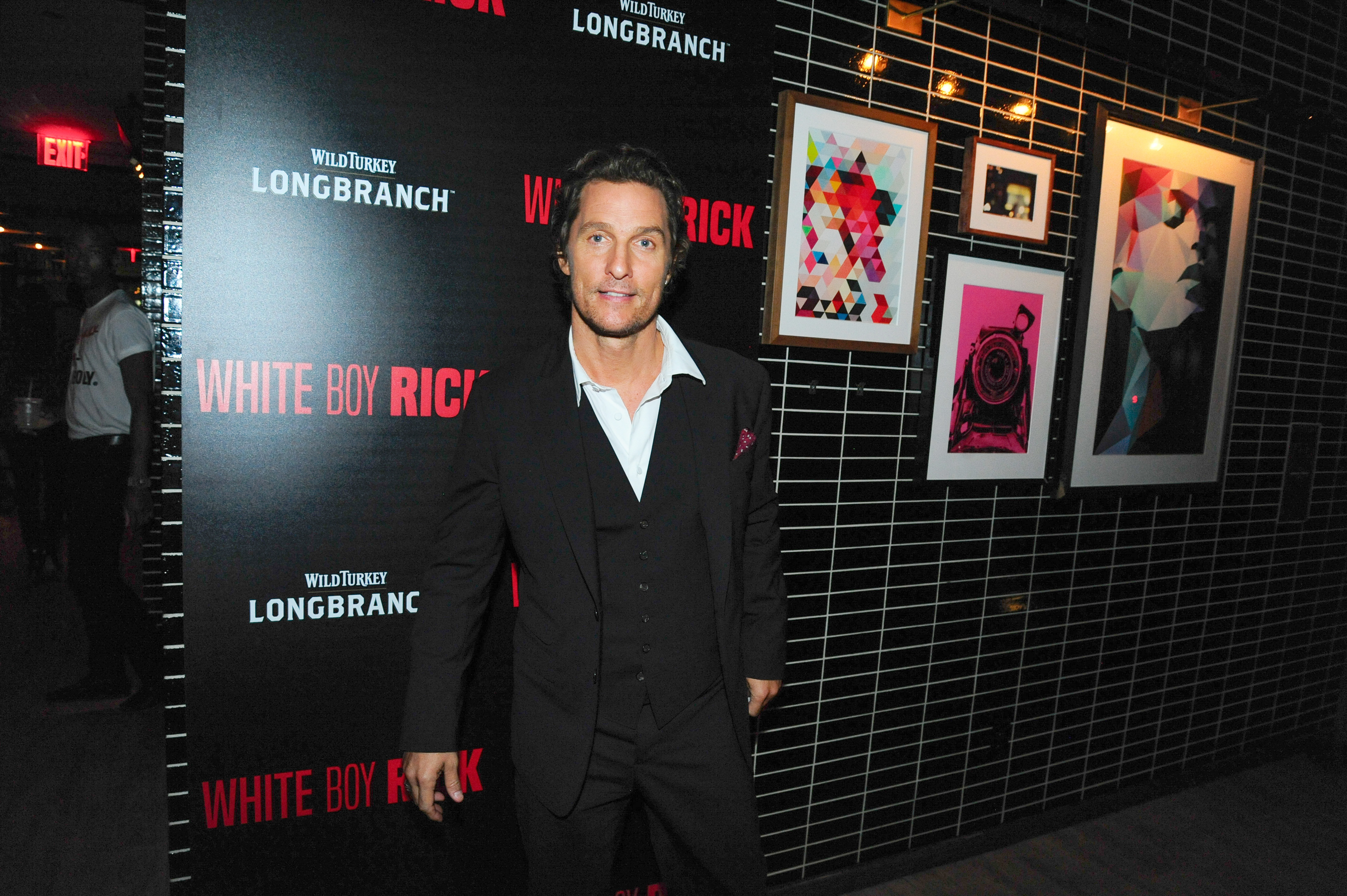 NEW YORK, NY - SEPTEMBER 12: Matthew McConaughey attends Columbia Pictures And The Cinema Society With Wild Turkey Longbranch Host The After Party For &quot;White Boy Rick&quot; at The Skylark on September 12, 2018 in New York. (Photo by Paul Bruinooge/PMC) *** Local Caption *** Matthew McConaughey