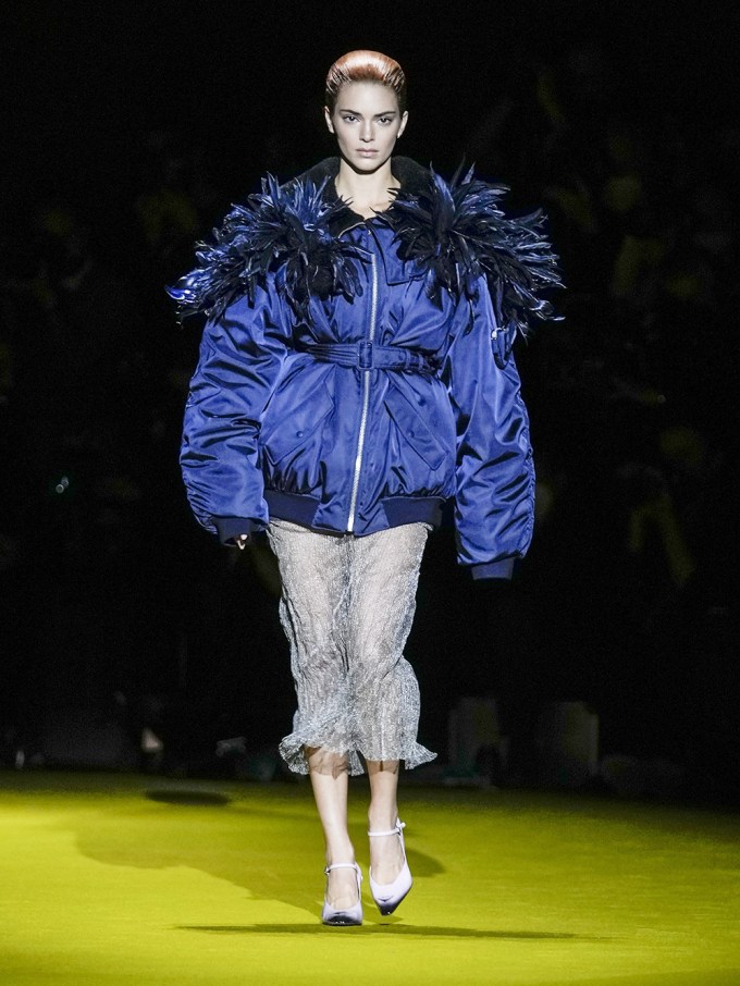 Kendall Jenner Walks Prada