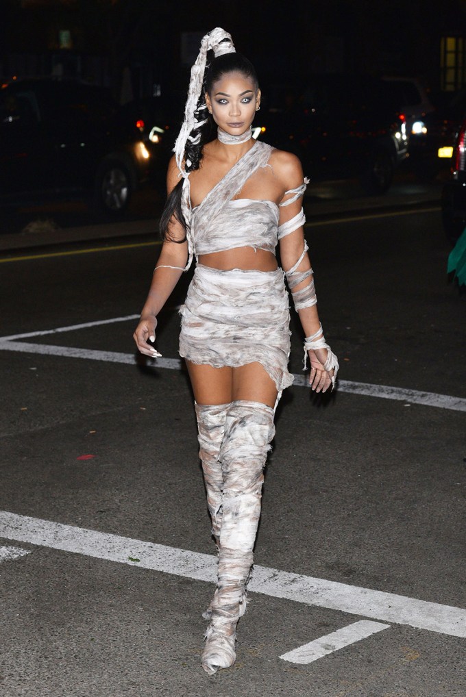 Chanel Iman as a Zombie Bride