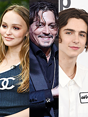 Lily-Rose Depp, Johnny Depp, Timothee Chalamet
