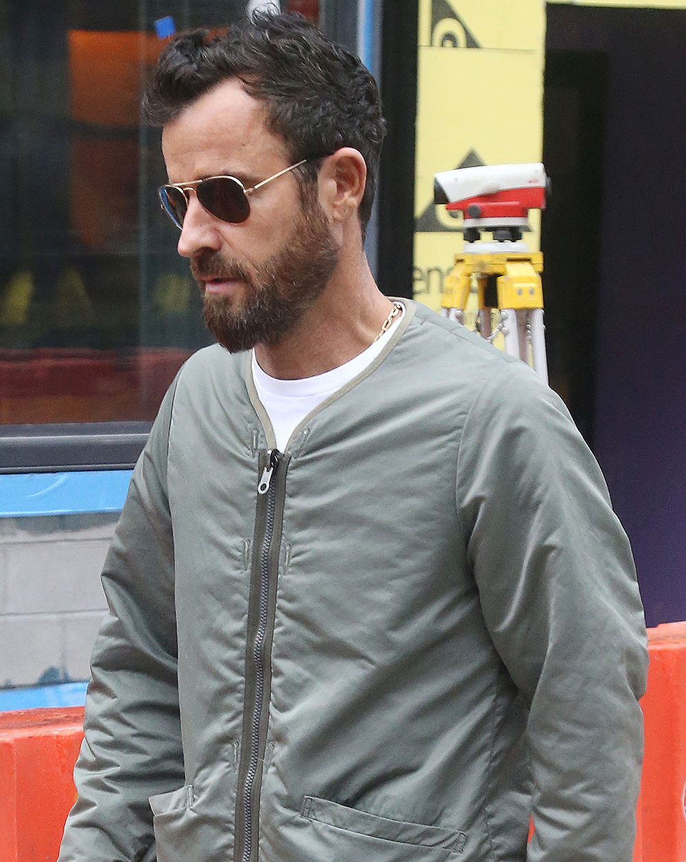 Justin Theroux out and about, New York, USA - 08 Oct 2018