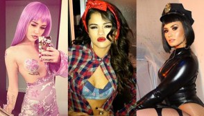 miley cyrus demi lovato selena gomez halloween costumes