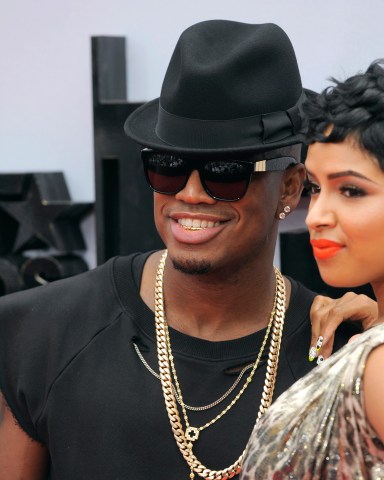 Ne-Yo, left, and Monyetta Shaw arrive at the BET Awards at the Nokia Theatre, in Los Angeles
2013 BET Awards - Arrivals, Los Angeles, USA - 30 Jun 2013