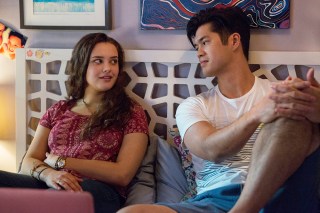 Editorial use only. No book cover usage.Mandatory Credit: Photo by Beth Dubber/Netflix/Kobal/Shutterstock (9842402by)Katherine Langford as Hannah Baker, Ross Butler as Zach Dempsey'13 Reasons Why' TV Show Season 2 - 2018