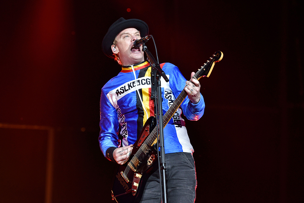 Matt Skiba of Blink 182 performs on day two at Lollapalooza in Grant Park, in Chicago
2017 Lollapalooza - Day 2, Chicago, USA - 04 Aug 2017