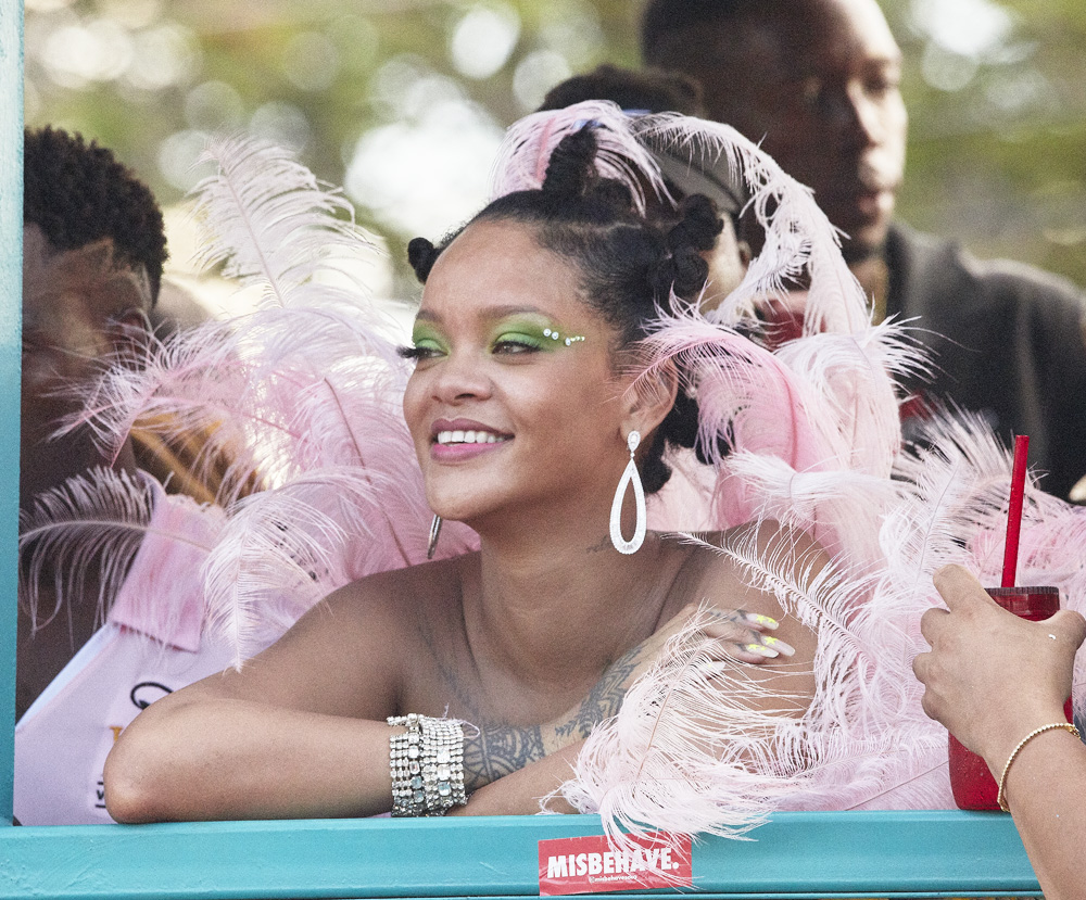 Superstar Rihanna Gets Visibly Emotional When She Sees Her Friends at Crop Over Festival Before Smoking a Cigar to Calm Down