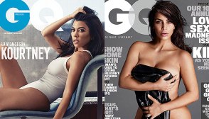 Kourtney & Kim Kardashian GQ Covers