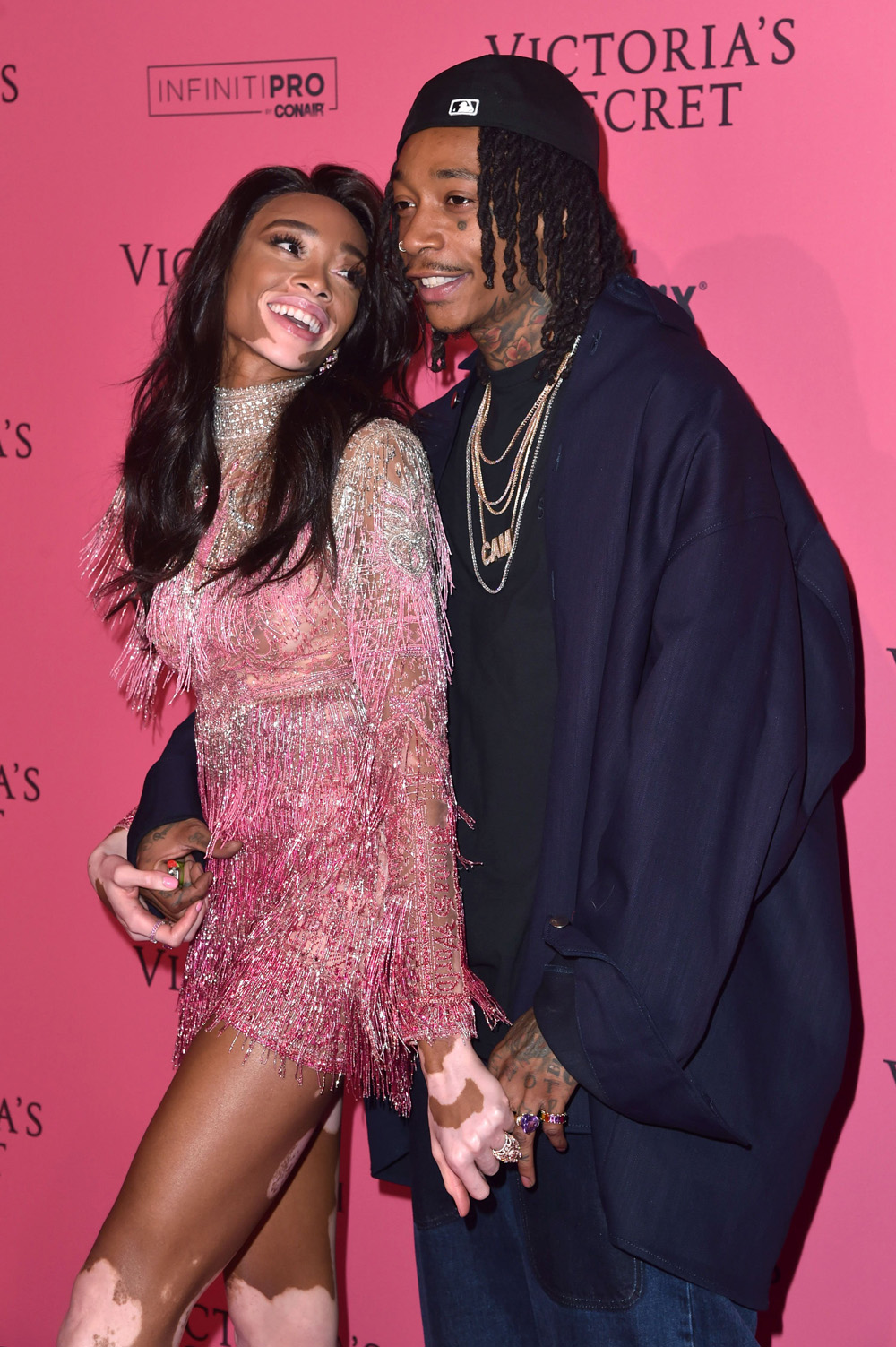 Winnie Harlow and Wiz Khalifa
Victoria's Secret Fashion Show, Pink Carpet Arrivals, After Party, New York, USA - 08 Nov 2018