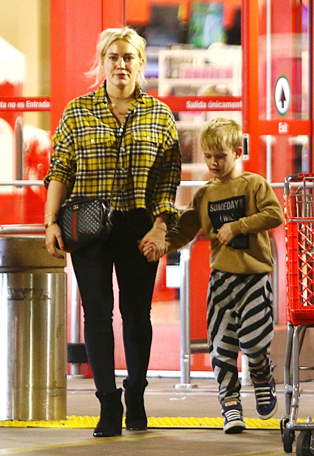 Hilary Duff & Son At Target In Studio City, CA on Dec. 1, 2018