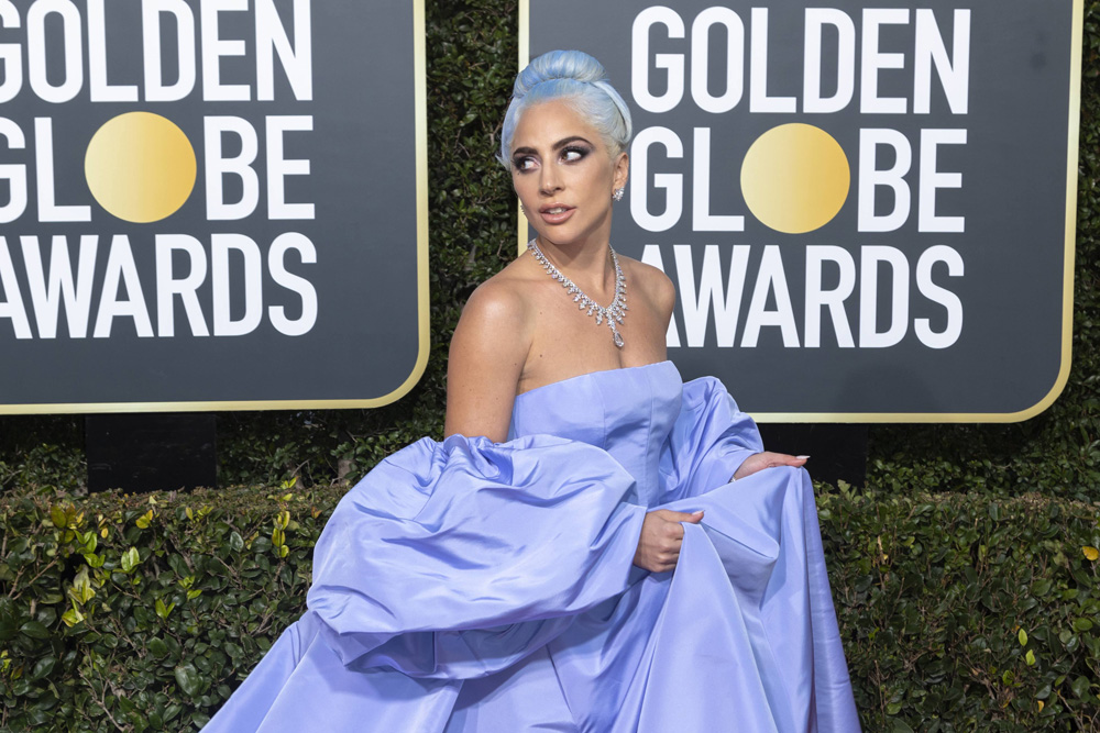 Lady Gaga attends the 76th Annual Golden Globe Awards, Golden Globes, at Hotel Beverly Hilton in Beverly Hills, Los Angeles, USA, on 06 January 2019. | usage worldwide Photo by: Hubert Boesl/picture-alliance/dpa/AP Images