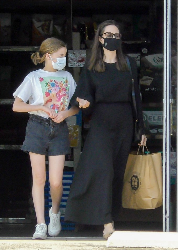 Angelina Jolie & Vivienne Shop at PetCo