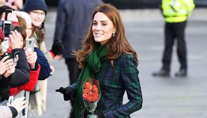 Kate Middleton plaid coat
