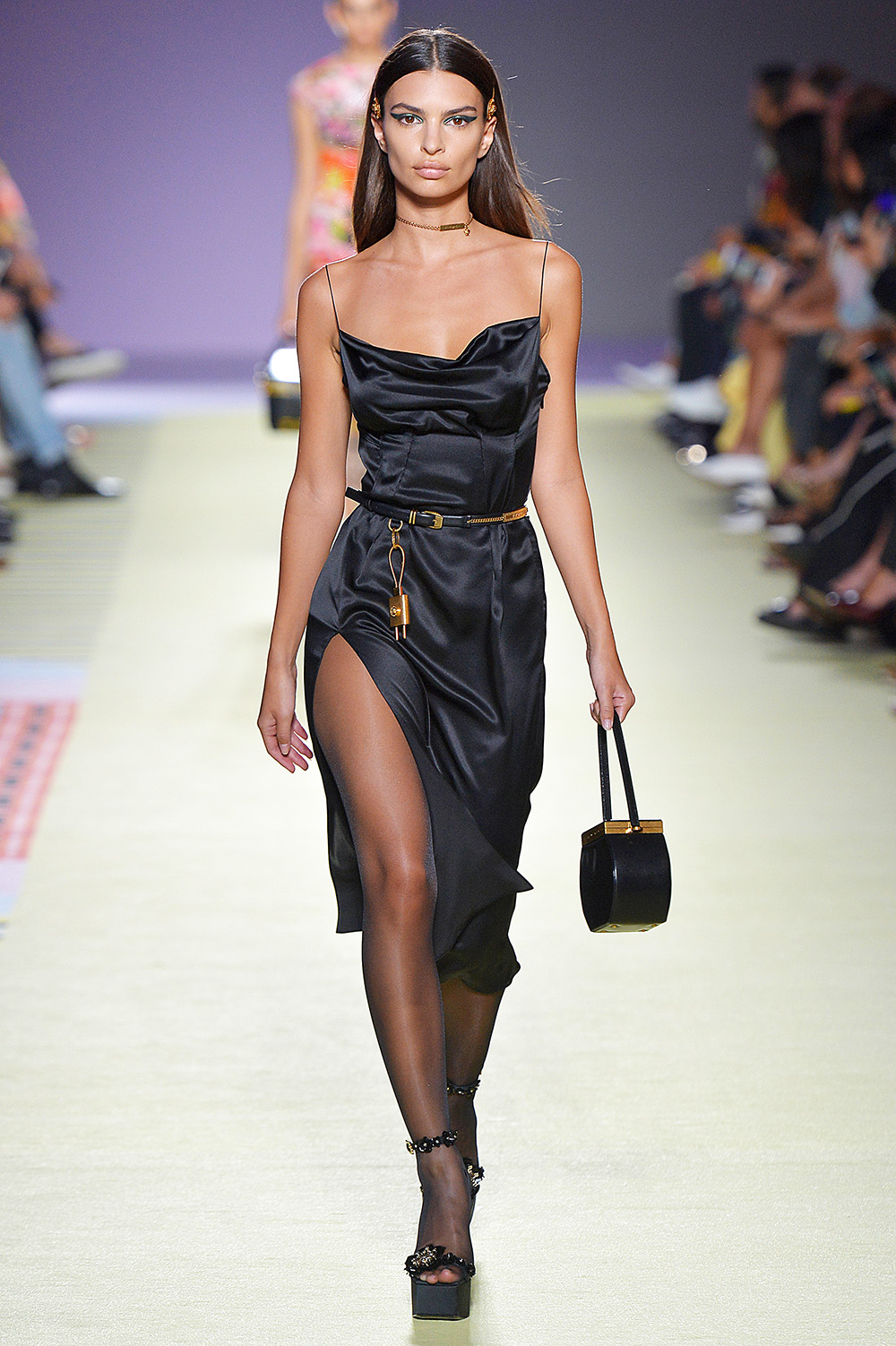 Emily Ratajkowski on the catwalk
Versace show, Runway, Spring Summer 2019, Milan Fashion Week, Italy - 21 Sep 2018