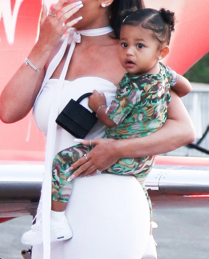 Stormi Webster With MinI Handbag