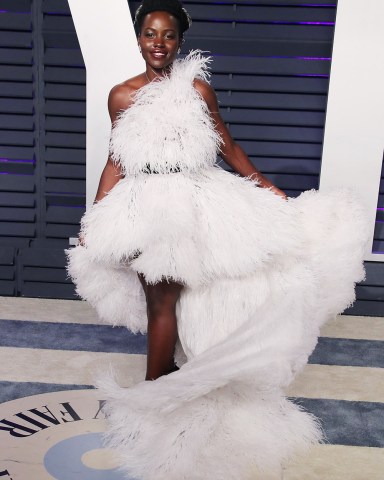 Lupita Nyong'o
Vanity Fair Oscar Party, Arrivals, Los Angeles, USA - 24 Feb 2019
Wearing Oscar De La Renta Same Outfit as Catwalk Model *10102982bl