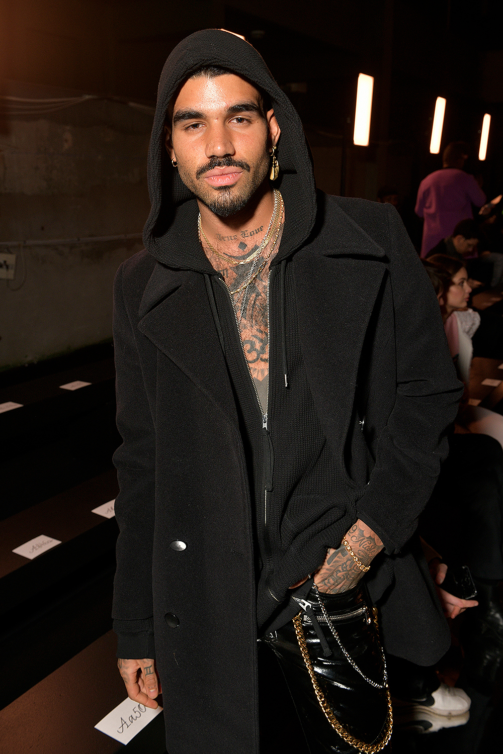 Miles Richie in the front row
Balmain show, Front Row, Fall Winter 2019, Paris Fashion Week Men's, France - 18 Jan 2019