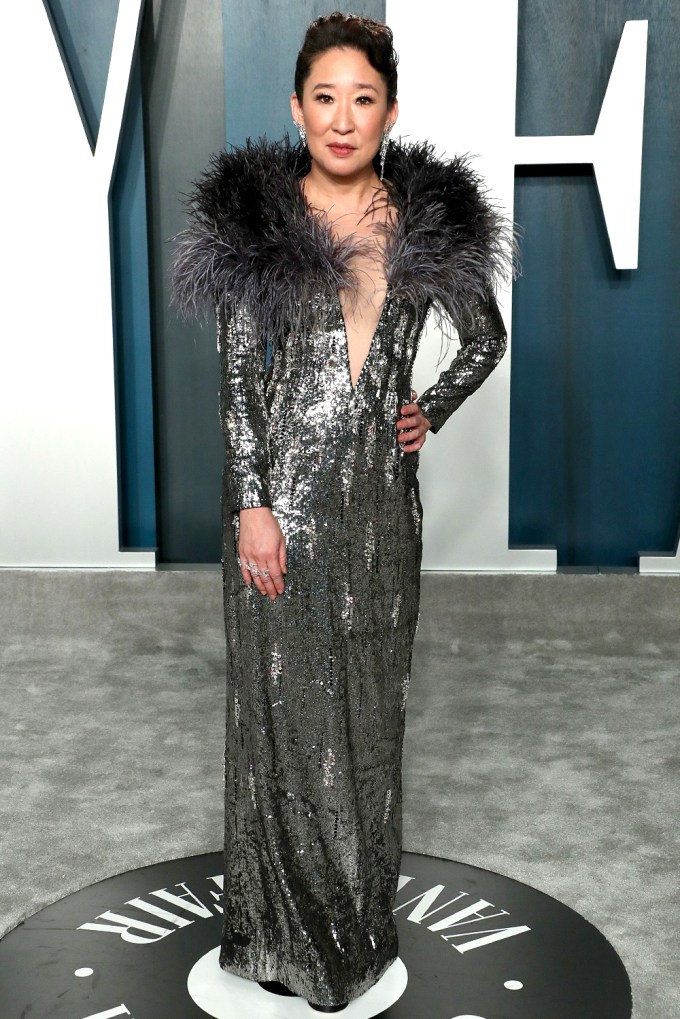 Sandra Oh At The Vanity Fair Oscar Party