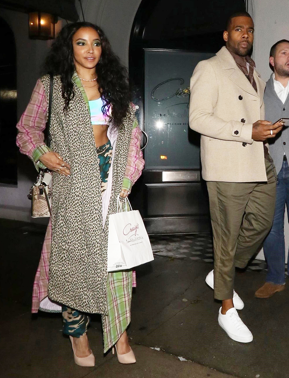 West Hollywood, CA  - Singer Tinashe and Mario outside Craig's Restaurant in West Hollywood after enjoying a nice dinner.Pictured: Tinashe, MarioBACKGRID USA 15 JANUARY 2019 BYLINE MUST READ: Hollywood To You / BACKGRIDUSA: +1 310 798 9111 / usasales@backgrid.comUK: +44 208 344 2007 / uksales@backgrid.com*UK Clients - Pictures Containing ChildrenPlease Pixelate Face Prior To Publication*