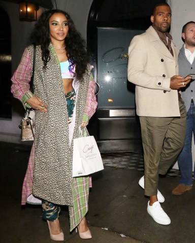 West Hollywood, CA  - Singer Tinashe and Mario outside Craig's Restaurant in West Hollywood after enjoying a nice dinner.Pictured: Tinashe, MarioBACKGRID USA 15 JANUARY 2019 BYLINE MUST READ: Hollywood To You / BACKGRIDUSA: +1 310 798 9111 / usasales@backgrid.comUK: +44 208 344 2007 / uksales@backgrid.com*UK Clients - Pictures Containing ChildrenPlease Pixelate Face Prior To Publication*