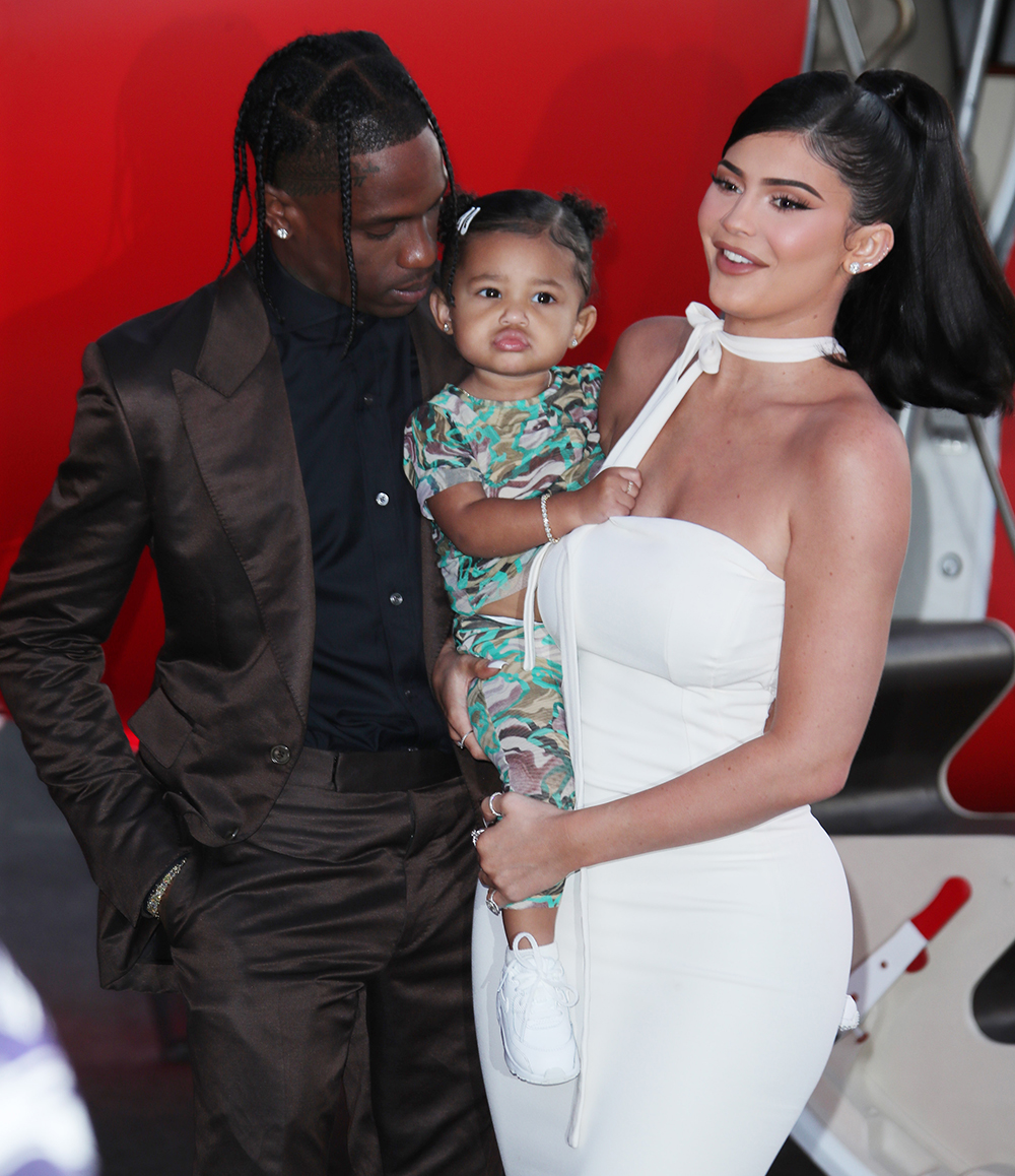 Travis Scott, Stormi Webster and Kylie Jenner
'Travis Scott: Look Mom I Can Fly' film premiere, Arrivals, Barker Hangar, Los Angeles, USA - 27 Aug 2019