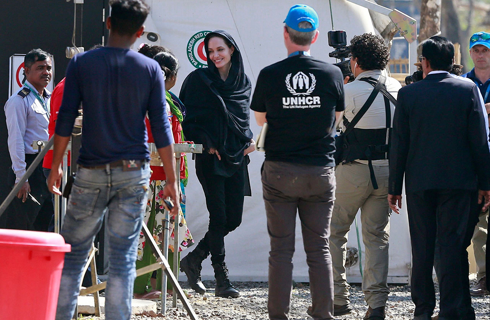 Rohingya Angelina Jolie, Cox's Bazar, Bangladesh - 05 Feb 2019