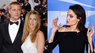 Angelina Jolie Jennifer Aniston Brad Pitt