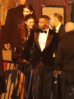 Jessica Szhor And Jamie Foxx