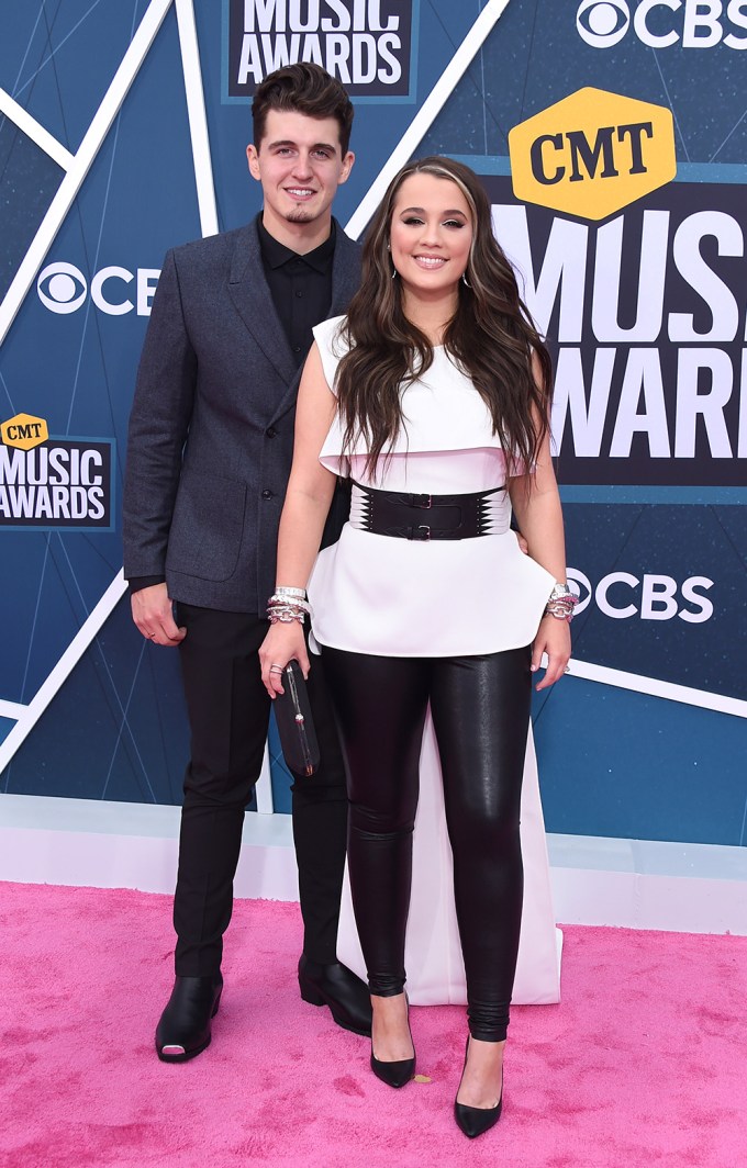 Gabby Barrett and Cade Foehner at 2022 CMT Awards