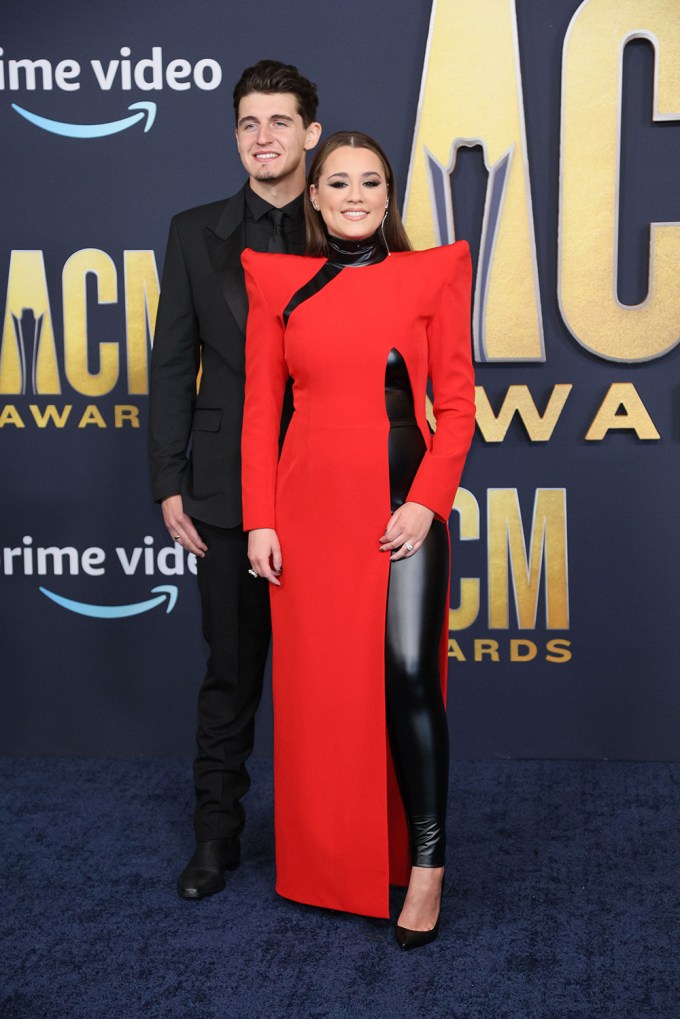 Gabby Barrett and Cade Foehner at ACM Awards 2022